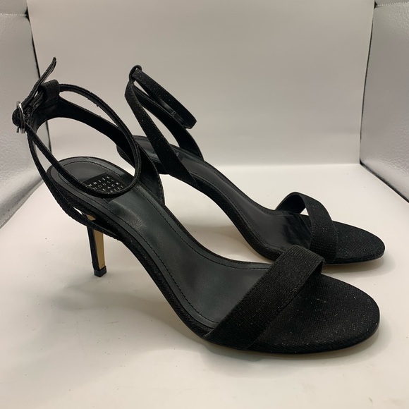 White House Black Market Shoes - White House Black Market black crystal sparkly high heels for weeding prom 6M